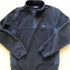Women’s Vineyard Vines Navy Blue Fleece Quarter-Zip